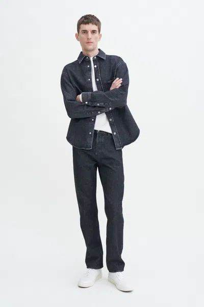 Filippa K Tapered Cropped Jeans In Black