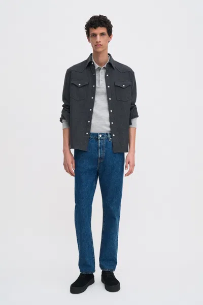Filippa K Tapered Cropped Jeans In Blue