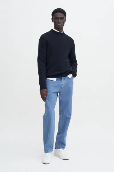 Filippa K Tapered Cropped Jeans In Blue