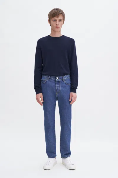 Filippa K Tapered Cropped Jeans In Blue