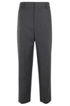 Filippa K Tapered-leg Flannel Trousers In Grey