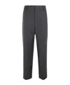 Filippa K Tapered-leg Flannel Trousers In Gray