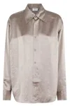 Filippa K Crinkled Long-sleeves Shirt Oversized Collar