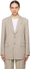 Filippa K Taupe Davina Blazer In 29 Sage Melange