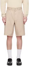 Filippa K Taupe Pocket Shorts In Neutral