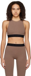Filippa K Taupe Racer Back Tank Top In 9557 Hazel