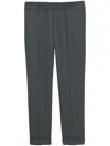 Filippa K Cropped Tapered Trousers In 绿色