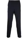 Filippa K Terry Cropped Tapered Trousers In Blue