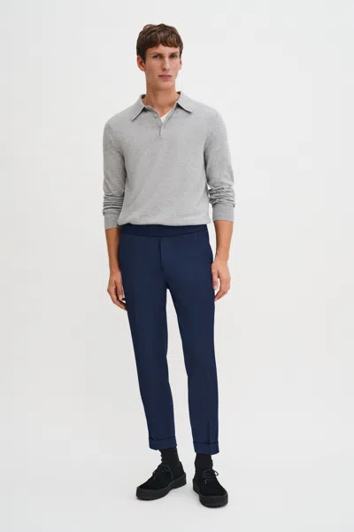 Filippa K Terry Cropped Trousers In Blue