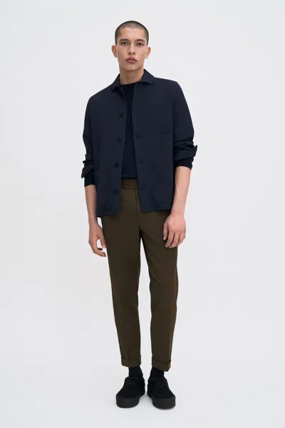 Filippa K Terry Cropped Trousers In Brown