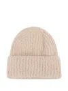 Filippa K Textured Beanie Hat In Brown
