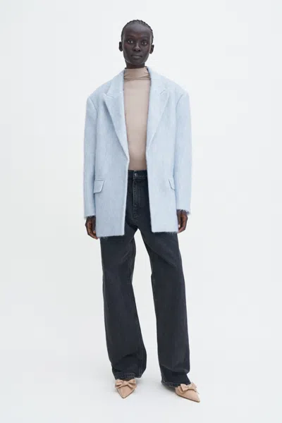 Filippa K Textured Blazer In Blue