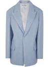 Filippa K Textured Blazer Clothing In Blue