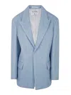 Filippa K Textured Blazer Clothing In Blue