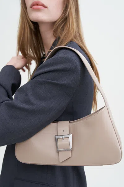 Filippa K Taupe 'the 93 Buckle' Bag In Beige