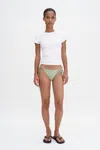 Filippa K Tie Detail Bikini Bottom In Green