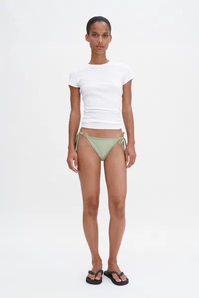 Filippa K Tie Detail Bikini Bottom In Green