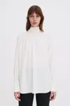 Filippa K Tie Neck Blouse In White