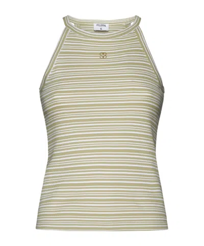 Filippa K Top Beige In Gray