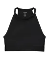 Filippa K Layered High Neck Halterneck Sports Bra In Black
