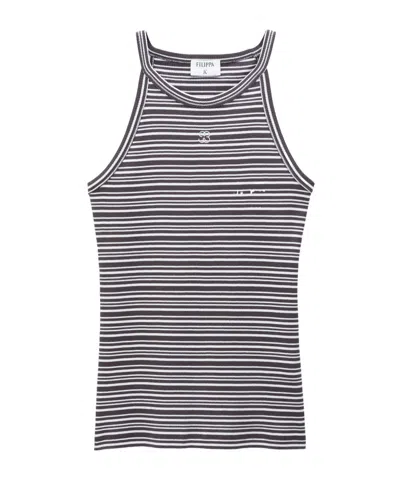 Filippa K Top Brown In Blue