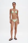 Filippa K Triangle Bikini Top In Green