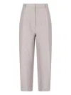 Filippa K Straight Trousers With Front Pleats And Back Pockets In Pink