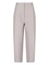 Filippa K Straight Trousers With Front Pleats And Back Pockets In Pink