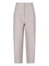 Filippa K Straight Trousers With Front Pleats And Back Pockets In Pink