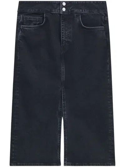 Filippa K Trucker Denim Skirt In Black