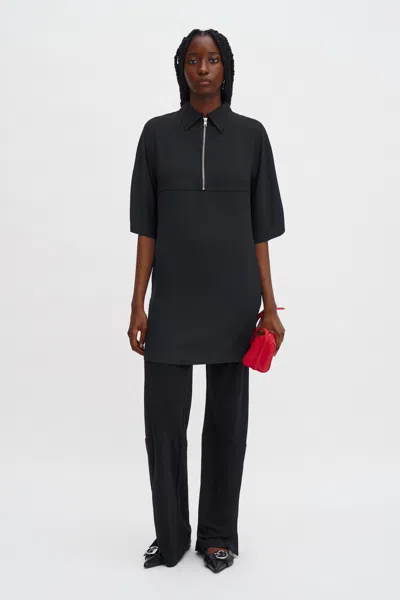 Filippa K Tunic Zip Dress In Black