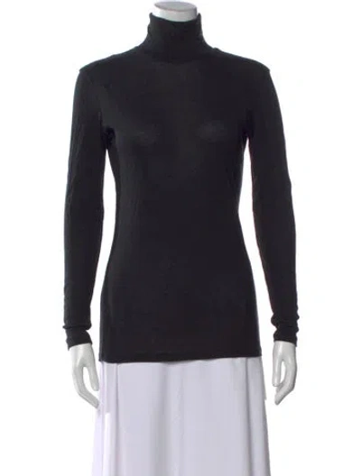 Pre-owned Filippa K Turtleneck Long Sleeve Top In Black