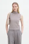Filippa K Turtleneck Vest In Beige