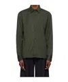 Filippa K Green Boxy Wool Twill Shirt In Green