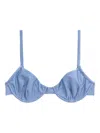 Filippa K Underwire Bikini Top In Blue
