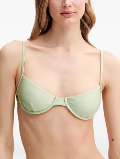 Filippa K Underwired Bikini Top In Green