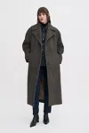 Filippa K Vanessa Vented Coat Coats Grey In Brown