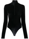 Filippa K Velvet Zip Body In Black