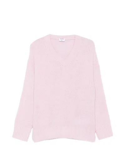 Filippa K V-neck Knit Sweater In Pink