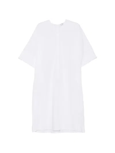 Filippa K V-neck Short-sleeve Mini Dress In White