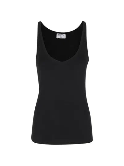 Filippa K V-neck Tank Top In Black