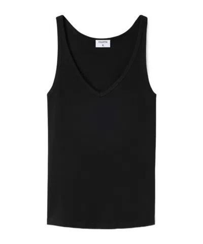 Filippa K V-neck Tank Top In Black