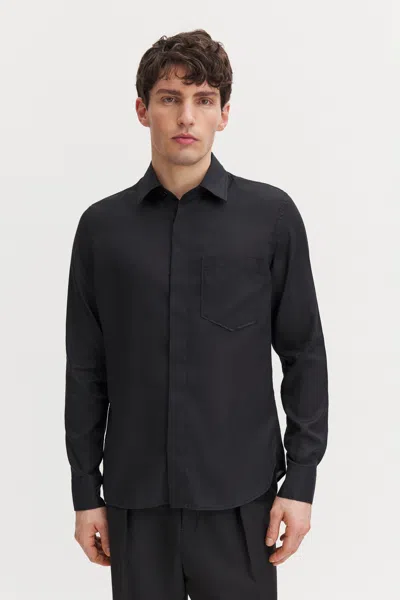 Filippa K Voile Shirt In Black