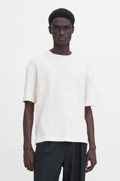 Filippa K Waffle Cotton Tee In White