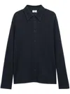 Filippa K Relaxed Waffle Shirt In Black