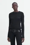 Filippa K Waffle Sweater In Black