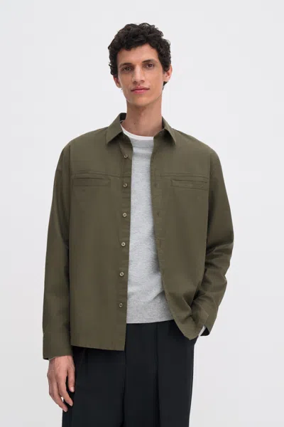 Filippa K Welt Pocket Shirt In Green