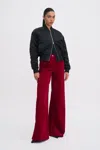 Filippa K Wide Leg Corduroy Trousers In Red