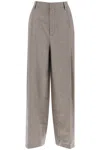 Filippa K Wide Leg Flannel Trousers For Men Or In Driftwood (grey)