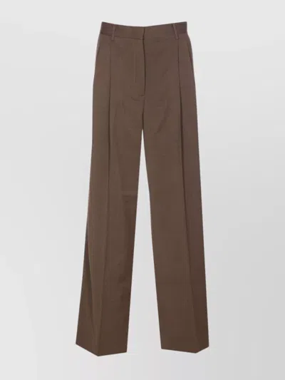 FILIPPA K WIDE LEG TROUSERS WITH PLEATS AND POCKETS